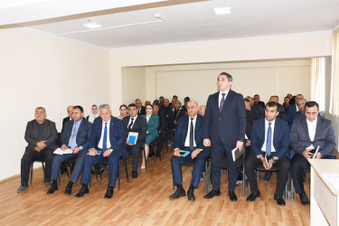 Ağdam Rayon İcra Hakimiyyətinin başçısı Vaqif Həsənovun rayonun Hacıturalı kəndində səyyar qəbul-görüşü keçirilib