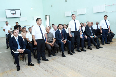 19.06.2026-cı il tarixində Ağdam Rayon İcra Hakimiyyətinin başçısı Vaqif Həsənovun rayonun Hacıməmmədli kəndində səyyar qəbul-görüşü keçirilib