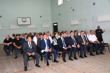 Ağdam Rayon İcra Hakimiyyətinin başçısı Vaqif Həsənovun rayonun Hacıməmmədli kəndində səyyar qəbul-görüşü keçirilib