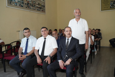 Ağdam Rayon İcra Hakimiyyətinin başçısı Vaqif Həsənovun Ramana köçkün şəhərciyində səyyar qəbul-görüşü keçirilib