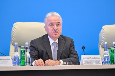 Ağdam Rayon İcra Hakimiyyətinin başçısı Vaqif Həsənov Sabirabadda pambıqçılığın inkişafına həsr olunmuş regional müşavirədə iştirak edib