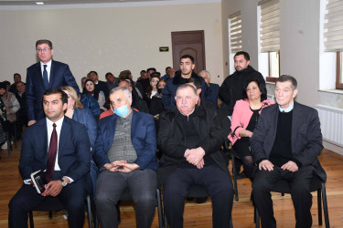 Ağdam Rayon İcra Hakimiyyətinin başçısı Vaqif Həsənovun Bakı şəhəri, Qaradağ rayonu Ümid qəsəbəsində səyyar qəbul-görüşü keçirilib