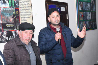 Ağdam Rayon İcra Hakimiyyətinin başçısı Vaqif Həsənovun rayonun Çəmənli kəndində səyyar qəbul-görüşü keçirilib