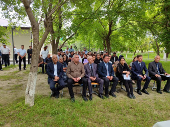 Milli Məclisin deputatı Bəxtiyar Əliyev İkinci Alıbəyli qəəsbəsində seçiciləri ilə görüşüb