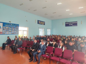 Milli Məclisin deputatı Bəxtiyar Əliyev Quzanlı köçkün qəsəbəsində  seçiciləri ilə görüşüb