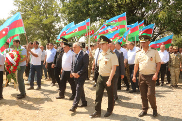 Ağdamda Birinci Qarabağ müharibəsi zamanı  itkin düşmüş hesab edilən şəhid Nağıyev Zahid Baxış oğlunun dəfn mərasimi baş tutub