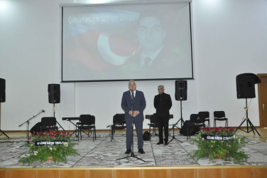 Ağdamda Vətən Müharibəsi şəhidi Quliyev Şəhriyar Nəsib oğlunun xatirəsinə həsr olunmuş “Qəhrəmanlığın Şəhriyar Zirvəsi”  filminin təqdimat mərasimi baş tutub