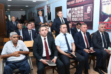 05 iyun 2026-cı il tarixində Ağdam Rayon İcra Hakimiyyətinin başçısı Vaqif Həsənovun rayonun Birinci Alıbəyli qəsəbəsində səyyar qəbul-görüşü keçirilib