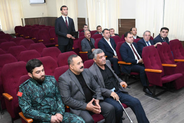28 oktyabrda Ağdam Rayon İcra Hakimiyyətinin başçısı Vaqif Həsənov vətəndaşların növbəti qəbulunu keçirib