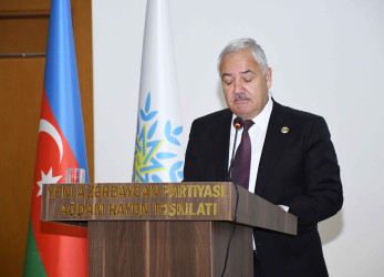 Sentyabrın 14-də Yeni Azərbaycan Partiyası (YAP) Ağdam rayon təşkilatının XII konfransı keçirilib