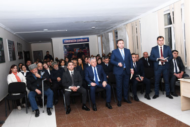 Ağdam Rayon İcra Hakimiyyətinin başçısı Vaqif Həsənovun rayonun Çəmənli kəndində səyyar qəbul-görüşü keçirilib