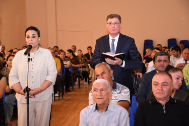 Ağdam Rayon İcra Hakimiyyətinin başçısı Vaqif Həsənovun Bakı şəhəri, Qaradağ rayonu, Müşfiqabad qəsəbəsində səyyar qəbul-görüşü keçirilib