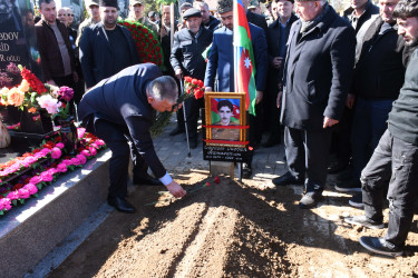 Ağdamda Birinci Qarabağ müharibəsi zamanı itkin düşmüş Göyüşov Qurban Ramazan oğlunun dəfn mərasimi baş tutub