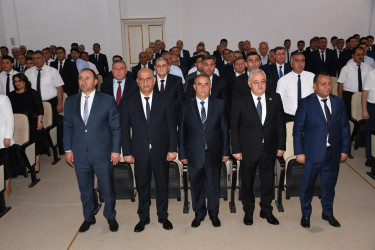 Ağdamda “Konstitusiya və Suverenlik İli” çərçivəsində 23 İyun Dövlət Qulluqçularının Peşə Bayramı Gününə həsr olunmuş tədbir keçirilib
