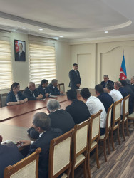 Ağdam Rayon İcra Hakimiyyətində “Cəzaçəkmə müəssisələrindən azad edilmiş şəxslərin işlə təmini ilə bağlı birgə fəaliyyətin təşkili və məlumatlandırma” mövzusunda tədbir keçirilib