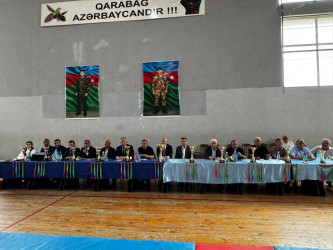Ağdamda Birinci Qarabağ müharibəsi şəhidlərinin xatirəsinə həsr olunmuş yeniyetmələr arasında sambo güləşi üzrə açıq respublika turniri keçirilib