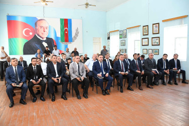 11.09.2026-cı il tarixində Ağdam Rayon İcra Hakimiyyətinin başçısı Vaqif Həsənovun rayonun Birinci Quzanlı qəsəbəsində səyyar qəbul-görüşü keçirilib
