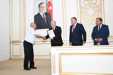Ağdamda  05 İyun-Su təsərrüfatı və meliorasiya işçilərinin peşə bayramı günü münasibətilə tədbir keçirilib