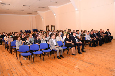 Ağdam Rayon İcra Hakimiyyətinin başçısı Vaqif Həsənovun Bakı şəhəri, Qaradağ rayonu, Müşfiqabad qəsəbəsində səyyar qəbul-görüşü keçirilib