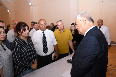 Ağdam Rayon İcra Hakimiyyətinin başçısı Vaqif Həsənovun Bakı şəhəri, Qaradağ rayonu, Müşfiqabad qəsəbəsində səyyar qəbul-görüşü keçirilib