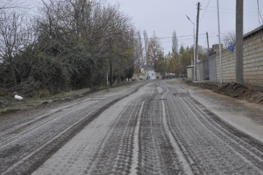 Ağdamda yolların əsaslı təmiri davam etdirilir