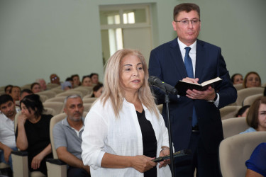 Ağdam Rayon İcra Hakimiyyətinin başçısı Vaqif Həsənovun Qobu Park-3 yaşayış kompleksində səyyar qəbul-görüşü keçirilib