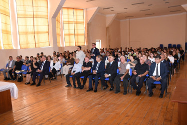 Ağdam Rayon İcra Hakimiyyətinin başçısı Vaqif Həsənovun Bakı şəhəri, Qaradağ rayonu, Müşfiqabad qəsəbəsində səyyar qəbul-görüşü keçirilib