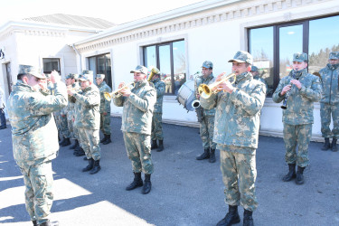 Ağdamda Birinci Qarabağ müharibəsi zamanı itkin düşmüş Göyüşov Qurban Ramazan oğlunun dəfn mərasimi baş tutub