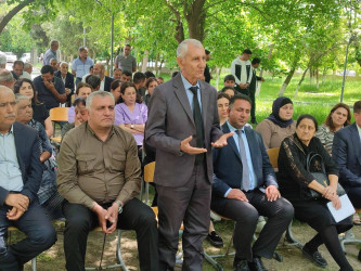 Milli Məclisin deputatı Bəxtiyar Əliyev İkinci Alıbəyli qəəsbəsində seçiciləri ilə görüşüb
