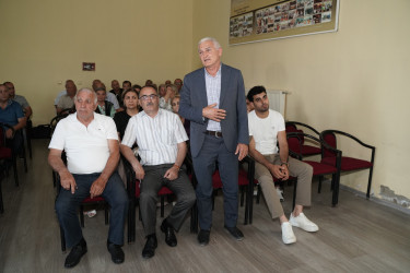 Ağdam Rayon İcra Hakimiyyətinin başçısı Vaqif Həsənovun Ramana köçkün şəhərciyində səyyar qəbul-görüşü keçirilib