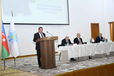 Sentyabrın 14-də Yeni Azərbaycan Partiyası (YAP) Ağdam rayon təşkilatının XII konfransı keçirilib