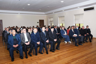 Ağdam Rayon İcra Hakimiyyətinin başçısı Vaqif Həsənovun Bakı şəhəri, Qaradağ rayonu Ümid qəsəbəsində səyyar qəbul-görüşü keçirilib