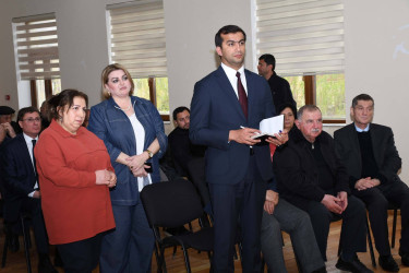 Ağdam Rayon İcra Hakimiyyətinin başçısı Vaqif Həsənovun Bakı şəhəri, Qaradağ rayonu Ümid qəsəbəsində səyyar qəbul-görüşü keçirilib