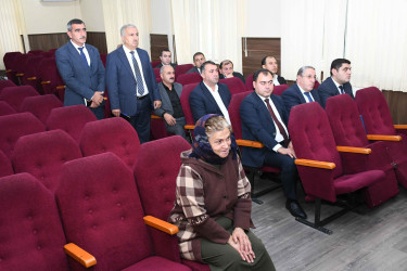 28 oktyabrda Ağdam Rayon İcra Hakimiyyətinin başçısı Vaqif Həsənov vətəndaşların növbəti qəbulunu keçirib