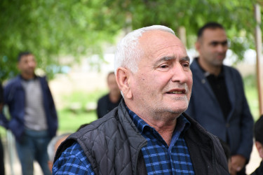 Ağdam Rayon İcra Hakimiyyətinin başçısı Vaqif Həsənovun rayonun Alıbəyli kəndində səyyar qəbul-görüşü keçirilib