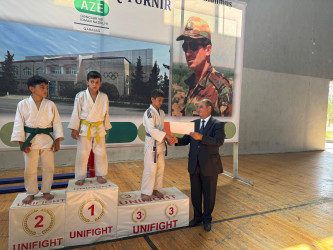 Ağdamda aprel döyüşləri şəhidi, kəşfiyyatçı polkovnik-leytenant Raquf Orucovun xatirəsinə həsr olunmuş cüdo üzrə açıq  turnir keçirilib