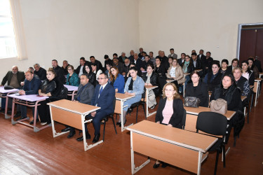 Milli Məclisin deputatı Bəxtiyar Əliyev Ağdam Musiqi Kollecinin pedoqoji heyəti və seçiciləri ilə görüşüb