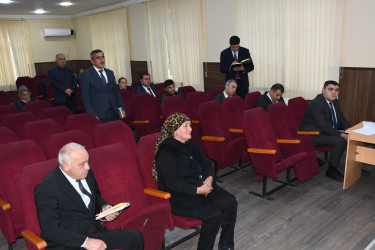 26 noyabr 2025-ci il tarixdə Ağdam Rayon İcra Hakimiyyətində vətəndaşların növbəti qəbulu keçirilib