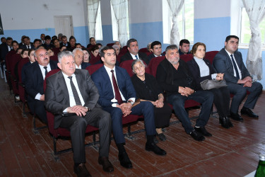 Ağdam Rayon İcra Hakimiyyətinin başçısı Vaqif Həsənovun rayonun Bənövşələr qəsəbəsində səyyar qəbul-görüşü keçirilib