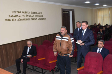 03 dekabr 2025-ci il tarixdə Ağdam Rayon İcra Hakimiyyətində vətəndaşların növbəti qəbulu keçirilib