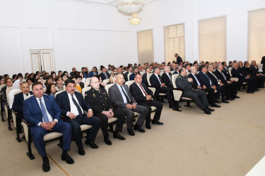 Ağdamda görkəmli oftalmoloq-alim, akademik Zərifə xanım Əliyevanın anadan olmasının 103 illiyinə həsr olunmuş tədbir keçirilib