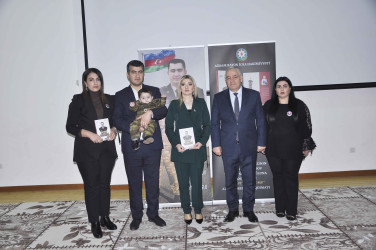 Ağdamda Qarabağ müharibəsi  şəhidi Toğrul Məmmədovun xatirəsinə həsr olunmuş “Qeyrət təcəssümü” adlı kitabın təqdimat mərasimi keçirilib