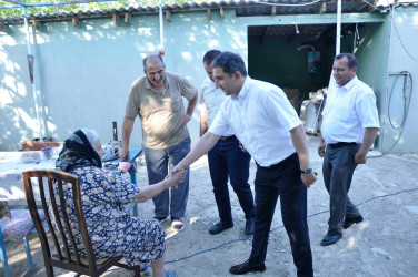 Ağdam rayonunun 100 yaşlı sakini ziyarət edilib