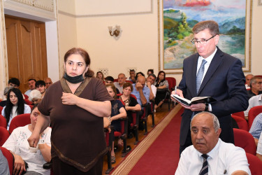 15.07.2026-cı il tarixində Ağdam Rayon İcra Hakimiyyətinin başçısı Vaqif Həsənovun növbəti səyyar qəbul-görüşü keçirilib