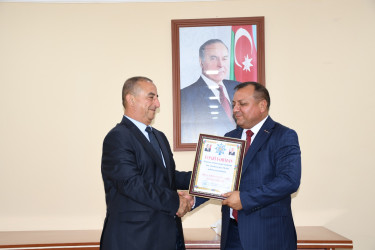 Ağdam Rayon İcra Hakimiyyəti başçısının birinci müavini Allahverən Əliyevin 70 illik yubileyinə həsr olunmuş tədbir keçirilib