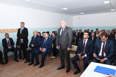 Ağdam Rayon İcra Hakimiyyətinin başçısı Vaqif Həsənovun rayonun Paşabəyli kəndində səyyar qəbul-görüşü keçirilib