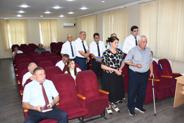 03 sentyabr 2025-ci il tarixdə Ağdam Rayon İcra Hakimiyyətində vətəndaşların növbəti qəbulu keçirilib