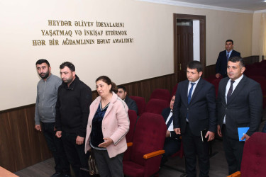 29 aprel 2026-cı il tarixdə Ağdam Rayon İcra Hakimiyyətində vətəndaşların növbəti qəbulu keçirilib