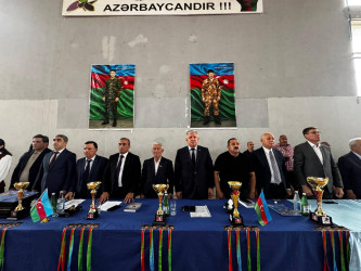 Ağdamda Birinci Qarabağ müharibəsi şəhidlərinin xatirəsinə həsr olunmuş yeniyetmələr arasında sambo güləşi üzrə açıq respublika turniri keçirilib