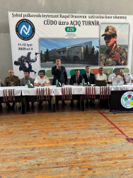 Ağdamda aprel döyüşləri şəhidi, kəşfiyyatçı polkovnik-leytenant Raquf Orucovun xatirəsinə həsr olunmuş cüdo üzrə açıq  turnir keçirilib